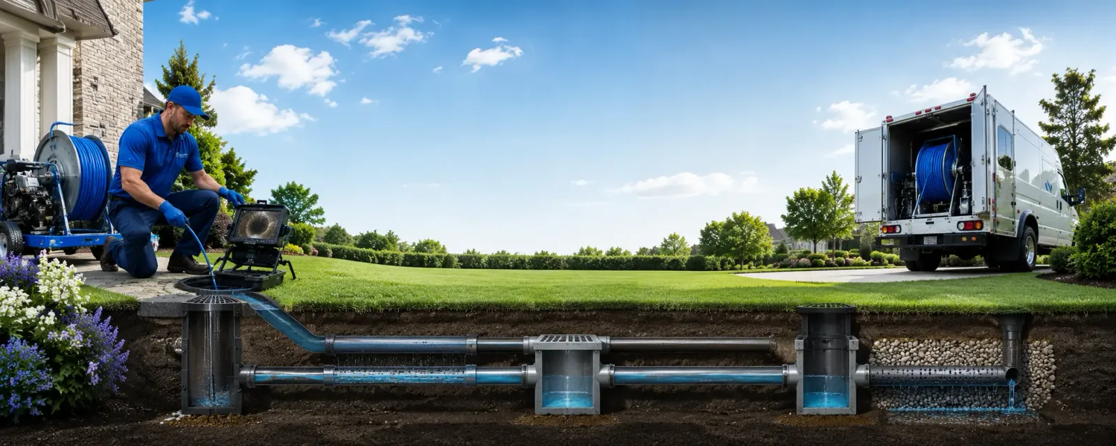 Outdoor drain cleaning information for Sheldon Springs, VT
